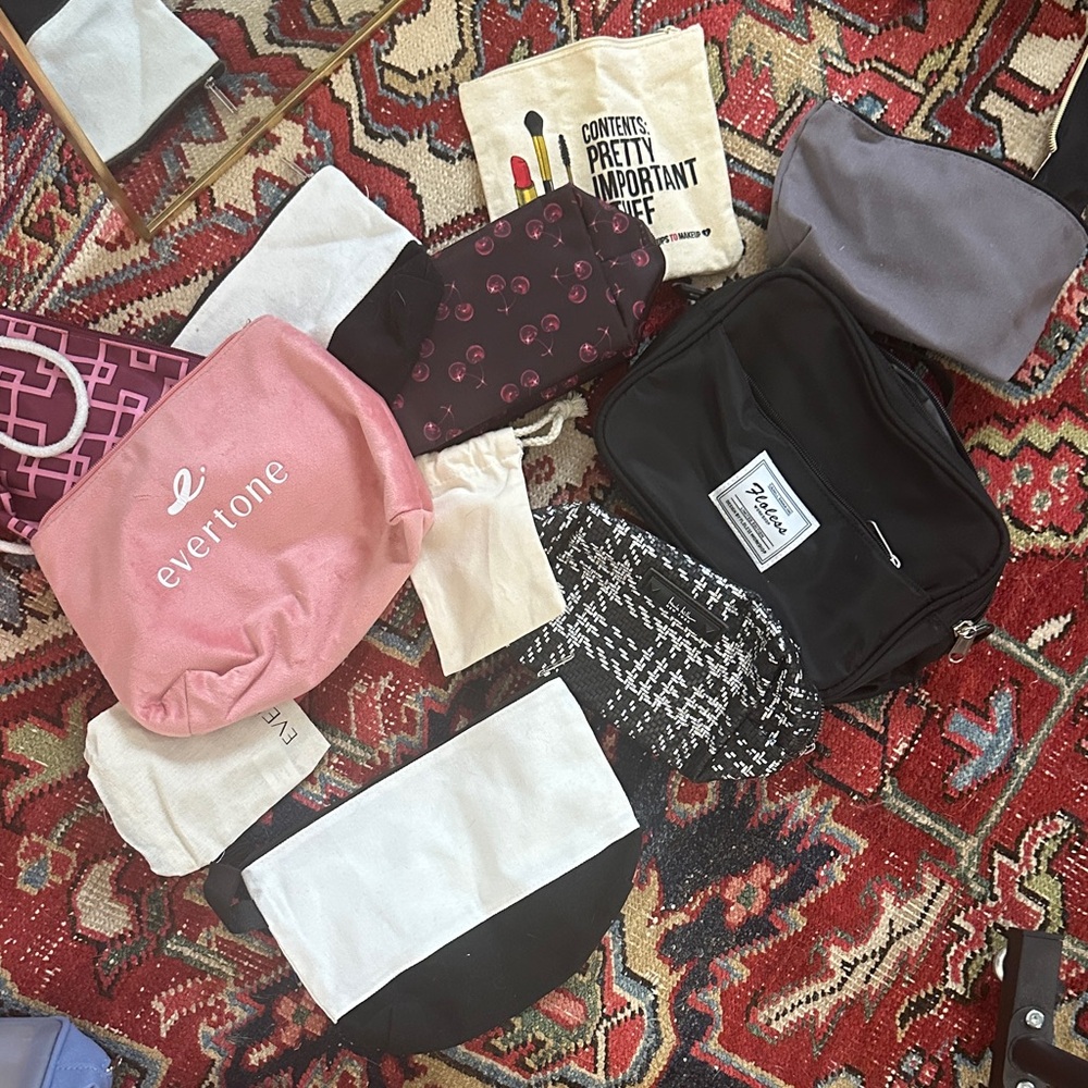 Assorted Cosmetic Bags Collection